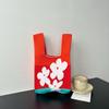 Bolsa Tricotada com Senso Avançado Nova Bolsa de Pulso de Desenho Animado Bolsa de Férias Bolsa de Mão Nicho Versátil Bolsa de Mão Bolsa de Presente