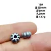 Retención de color fuerte aleación de plata de Tíbet accesorios de collar de cuentas de color Tiantian material de cuerda de cuentas hecha a mano para bricolaje al por mayor