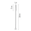 Escova de Cerdas Guia T Escova para Canudo de Aço Inoxidável 304 Escova Espiral de Cerdas Macias para Frasco de Leite Escova para Tubo de Cerdas Macias Escova de Nylon Material de Limpeza Escova para Frestas