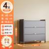 Gabinete de almacenamiento de acero nuevo, anti-mirones, de gran capacidad, para el hogar, impermeable y a prueba de polvo, con puerta giratoria, altura del piso, gabinete de almacenamiento multicapa