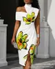 Novo Vestido Casual Descolado com Estampa Digital 3D Personalizado para o Verão 2026 no Site Independente Transfronteiriço da Amazon