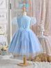 Comércio Exterior Vestido Infantil Feito Sob Medida Verão 2026 Novo Manga Curta Saia Tutu de Malha Infantil Vestido Princesa Infantil de Verão