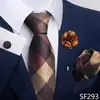 Venta Caliente Transfronteriza para Hombre Negocios Gama Alta Corbata Formal de Bolsillo para Negocios Set de Corbata 8cm Grande Suministro Listo
