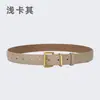 Cinturón de Cuero de Moda Estilo Hong Kong para Mujer con Hebilla de Pin, Versión Coreana Cinturón Casual Retro de Cuero Genuino para Mujer, Cadena de Cinturón Simple Versátil