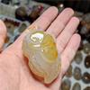 Fábrica de Jade Venta al por Mayor Calcedonia Tallada a Mano Mango Ágata Jade Baicai Vida Mango Ruyi Suministro en Vivo