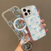 Funda magnética Magsafe azul claro popular de Tk para iPhone Iphone18Promax Cubierta protectora