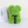 Oso de Rosa Inmortal para el Día de San Valentín para Novia 25cm Oso de Espuma Caja de Regalo Regalo de Navidad Oso para Abrazar