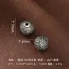 Plata 925 Chapada en Oro Patrón de Meteorito Amarillo Cuenta de la Fortuna Ovni Cuentas Sueltas para Hacer Joyería Accesorios DIY