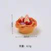 Torta de Morango com Geleia Brinquedo Alimentício Criativo Artesanal DIY Acessórios Cola de Creme Acessórios de Resina Pacote de Materiais Atacado