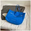 Bolsa Tote Nova Verão 2025 Estilo Coreano Nicho Bolsa Grande de Lona para Mulheres Bolsa de Mão Ombro Nicho Ins