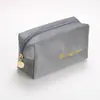 Bolsa de cosméticos de flanela bolsa de maquiagem de flanela de mão bolsa de batom portátil bolsa de armazenamento de artigos de higiene pessoal para viagem conjunto