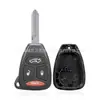Adecuado para Jeep Dodge Chrysler 3+1 Llave 4 Llaves Carcasa para Llave de Coche Carcasa Recta