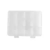Caja de almacenamiento para accesorios de manicura 12 cajas vacías color transparente caja para strass caja pequeña dividida para pegar uñas herramientas de manicura
