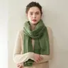 100% Cachemir Puro 2026 Otoño/Invierno Nuevo Estilo para Mujer Calentador de Cuello Jacquard Hueco Bufanda Protectora Cálida Bufanda de Punto