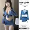 Traje de Baño para Niñas Dividido de Manga Larga Protección Solar Cubre-traje Bikini Conjunto de Cuatro Piezas Estilo Celebridad de Internet Ins Vacaciones Playa Bikini