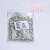 Paquete completo al por mayor 1440 Circonita Blanca Diamante Mini tamaño pequeño ojo de caballo espiga de trigo Circonita Super Brillante diamante de uña joyería de diamante