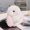 Colgante de piel de conejo Rex coreano, bonito colgante de muñeca, bolso de conejo, llavero de coche