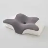 Almohada de mariposa para comercio exterior transfronterizo, transpirable, protección para el cuello, forma de mariposa, almohada viscoelástica para dormir, columna cervical, rebote lento, núcleo de almohada de espuma viscoelástica