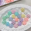 Color sólido Serie de color crema UV girasol colorido DIY acrílico hecho a mano funda para teléfono pulsera hilo de cuentas accesorios de joyería