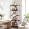 Estante Triangular de Almacenamiento para el Hogar en Stock Estante de Esquina para Baño Multicapa con Drenaje Estante para Cosméticos