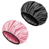 Gorro de ducha impermeable para mujer, elegante y atractivo, adecuado para usar en la ducha y la cocina, a prueba de aceite, de doble capa, engrosado, para uso doméstico