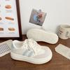 Zapatillas Blancas de Plataforma Lindas y Originales para Mujer, Nuevo Chic Otoño 2025 Diseño de Nicho Zapatos de Entrenamiento Moral Estudiante Forrest Gump