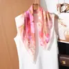 Pañuelo Cuadrado Retro Francés de los 70 para Mujer, Pañuelo de Seda de Alta Gama para el Trabajo, Elegante y con Estilo, Combinado con una Camisa, Pañuelo Pequeño, Chal para Protección Solar