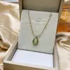 Moda Nicho Lujo Ligero Estrella Aguamarina Collar para Mujer Verano Celebridad de Internet 2022 Nuevo Moda Sensación de Diseño Cadena para Clavícula No se Puede Caer