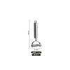 Juego de utensilios de cocina de acero inoxidable con mango de tubo redondo pequeño, espátula, colador, cuchillo y tenedor, pinzas, batidor de huevos, juego de utensilios de cocina