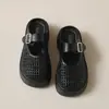Sandalias de media caña con plataforma gruesa para aumentar la altura 2026 plataforma hueca verano Mary Jane estilo nuevo pantuflas de exterior para mujer