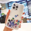 Funda de Teléfono de Arena Movediza Dos en Uno con Deslizador de Aplicaciones de Icono de Escritorio de Apple Adecuada para 16Pm/16/15P Diseño de Arena Movediza