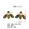 Nuevos Pendientes de Abeja e Insectos Personalizados Estilo Europeo y Americano, Broqueles de Aleación Chapados en Oro, Joyería Transfronteriza