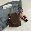 Bolsa Transversal Design de Nicho Bolsa de Ombro Fashion Versátil Corrente Cordão Bolsa Tote Bolsa de Ombro Chique Bolsa de Mão para o Dia a Dia