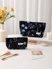 Nueva Bolsa de Cosméticos Exquisita de Algodón y Lino con Flores Bordadas, Portátil, Almacenamiento para Productos para el Cuidado de la Piel, Bolso Clutch Sencillo para Brochas de Maquillaje