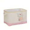 Cesta de Ropa Sucia Linda Cesta de Lavandería para Dormitorio Caja de Almacenamiento Doméstico para Baño Cesta de Almacenamiento de Gran Capacidad Cubo de Almacenamiento Portátil