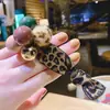 Corea del Sur accesorios para el cabello tocado Dongdaemun con cuentas estampado de leopardo anudado cuerda para el cabello alta elasticidad estilo celebridad de internet banda de goma anillo para el cabello de perlas