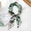 Bufanda de Seda de 26 Letras Banda para el Cabello para Mujer Super Hermosa Elegante Corea del Sur Decorativa Bufanda Pequeña Corbata Cinta para Bolsa Combinable