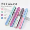 Lima Multifuncional de Siete Caras para Pulir y Lijar, Herramienta para Dar Forma al Borde de las Uñas, Tira para Dar Forma a las Uñas, Esponja Limadora de Uñas