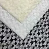 2026 Tecido de Renda Manga Longa Camada Base Camiseta Top Vazado Tecido de Renda Preto e Branco Damasco Em Estoque Renda