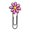Série Rosa Clips de Papel Decorativos em PVC Material de Escritório Marcadores de Página Fofos Clips de Papel Criativos para DIY