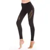 Calça de yoga feminina de malha transfronteiriça de cintura alta para afinar o quadril, elástica, justa, para corrida, esportes, fitness, venda direta da fábrica em lote