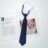 Corbata Azul Estilo Universitario jk Camisa Holgada Sin Golpes Accesorios Ropa Académica Rayada Japonesa Corbata de Lazo Mano Femenina Golpea Masculino dk