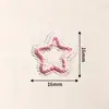 Parches Bordados de Corazón Hueco de Colores y Estrella de Cinco Puntas para Ropa y Bolsos Decoración DIY Parche Bordado por Computadora Fabricante