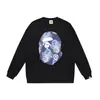 Comercio exterior transfronterizo marca de tendencia estilo japonés BAPE cabeza de tiburón estampado de letras unisex sudadera con cuello redondo colección