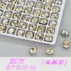 Rhinestones de Uñas K9 de Alta Calidad, Color Champaña, Multifacéticos, Vidrio de Base Puntiaguda, Forma Irregular Grande, Súper Brillantes, Diamantes de Imitación para Uñas