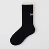 Calcetines de media pantorrilla con letra P para mujer Otoño/Invierno Engrosados Con Felpa Caliente Base de Toalla Calcetines Deportivos para Hombre Pantalones de Tiburón Calcetines Largos de Algodón