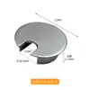 Caja de roscado de aleación de zinc de 35 mm para computadora de escritorio, caja de cableado, tapa de orificio de cable redondo, orificio de roscado, hardware