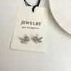 Pendientes de Plata de Ley S925 con Aguja Francesa Vintage, Lazo Incrustado de Diamantes y Perla para Mujer, Lujo Ligero, Diseño de Nicho, Pendientes Avanzados