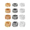 Pulsera de plata s925 color dorado con cuentas espaciadoras de cristal y accesorios con incrustaciones de diamantes, accesorios para collar y pulsera de perlas DIY