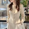 Camisa formal de manga larga para mujer, estilo francés, para otoño, con cintura adelgazante, para negocios, con pedido original de comercio exterior